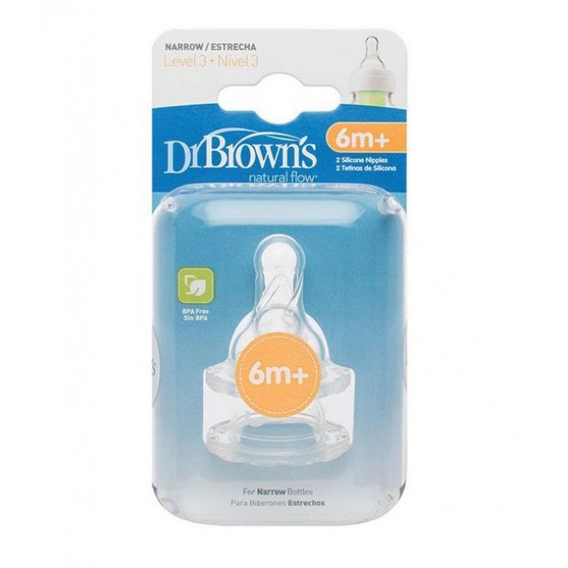 Dr Brown's Silicone Teats - Narrow Neck