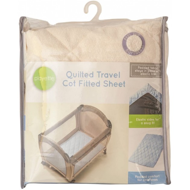 Playette Quilted Travel Cot Fitted Padded Sheet