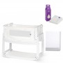 SnuzPod4 Co Bedside Bassinet  with  BONUS Mattress Protector & Bedding Set