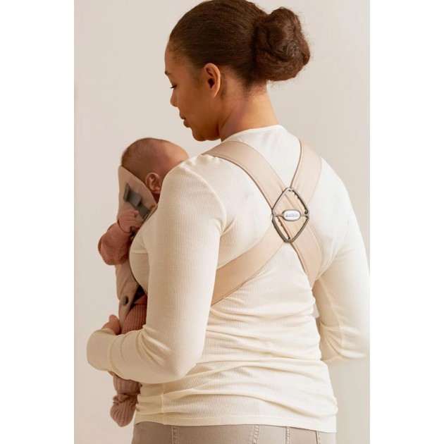 BabyBjorn Baby Carrier Mini Beige Woven Fabric