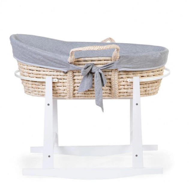 Childhome Corn Husk Moses Basket + Stand