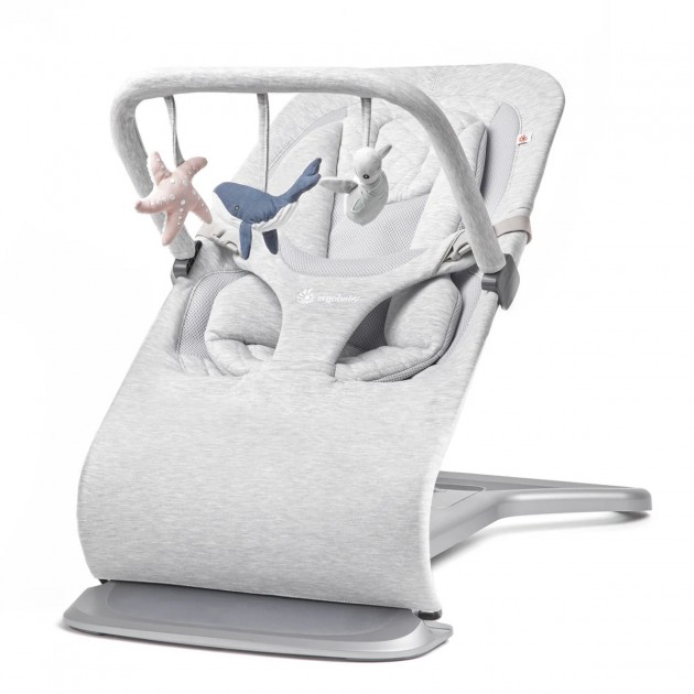 Ergobaby Evolve Bouncer Toy Bar - Ocean Wonders Grey