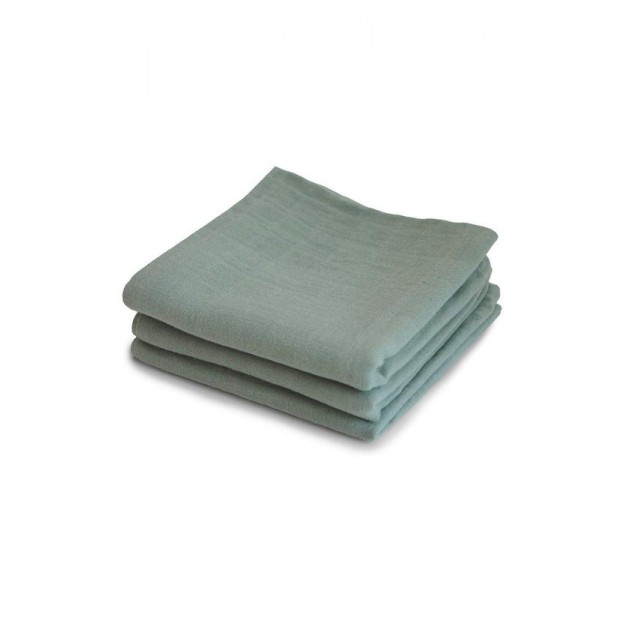 Mushie Organic Cotton Muslin Cloths 3-Pack