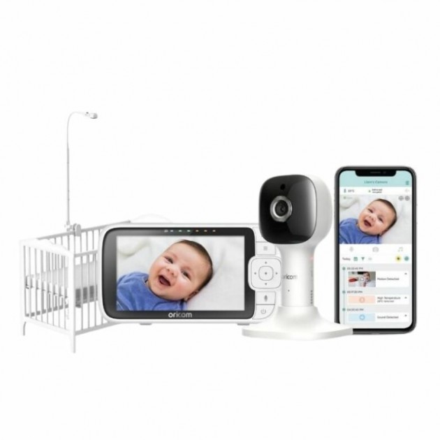 Oricom 5” Smart HD Nursery Pal Skyview Baby Monitor With Cot Stand