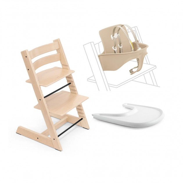 Stokke Tripp Trapp High Chair + Babyset + Tray