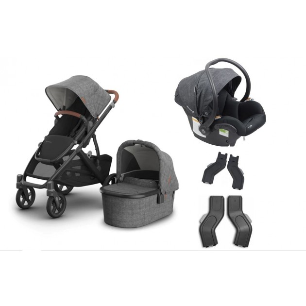 UPPAbaby Vista V3 Maxi Cosi Mico Plus ISOFIX Capsule Bundle